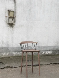Stellar Works Exchange Bar Stool SH 75, walnut fra Clearance
