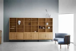 Carl Hansen & Søn FK63 Reol med hylde og bakker fra New