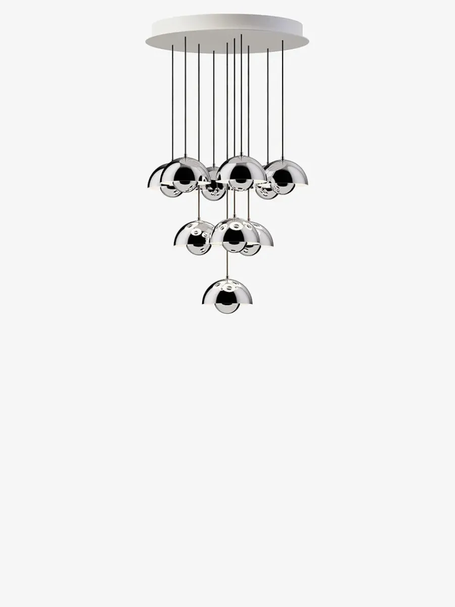 &Tradition Flowerpot Chandelier VP10, 10 pendants reversed fra Clearance