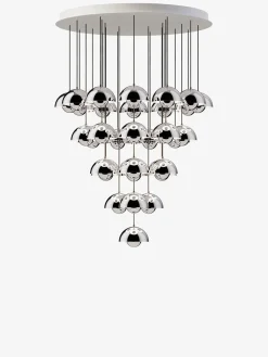 &Tradition Flowerpot Chandelier VP10, 10 pendants reversed fra Clearance
