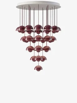 &Tradition Flowerpot Chandelier VP10, 10 pendants reversed fra Clearance