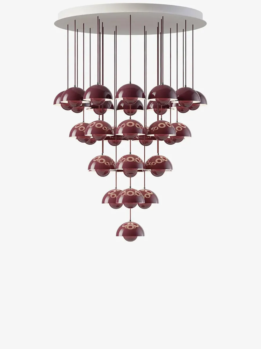 &Tradition Flowerpot Chandelier VP10, 10 pendants reversed fra Clearance