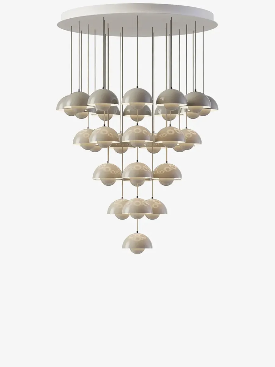 &Tradition Flowerpot Chandelier VP10, 10 pendants reversed fra Clearance