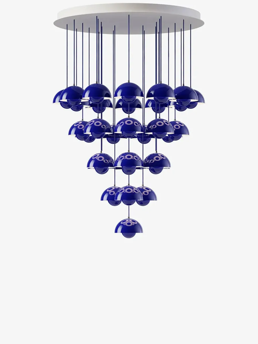 &Tradition Flowerpot Chandelier VP10, 10 pendants reversed fra Clearance