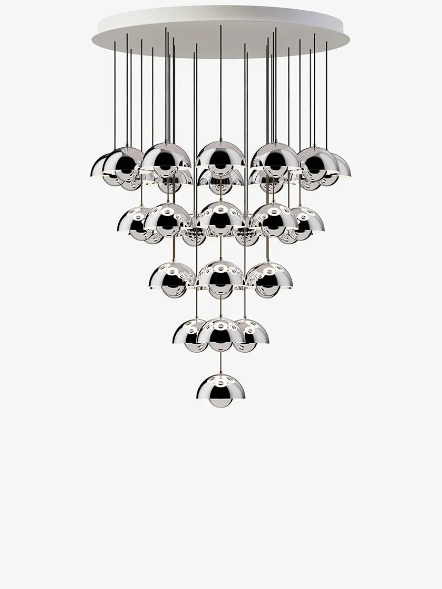 &Tradition Flowerpot Chandelier VP10, 10 pendants reversed fra Clearance