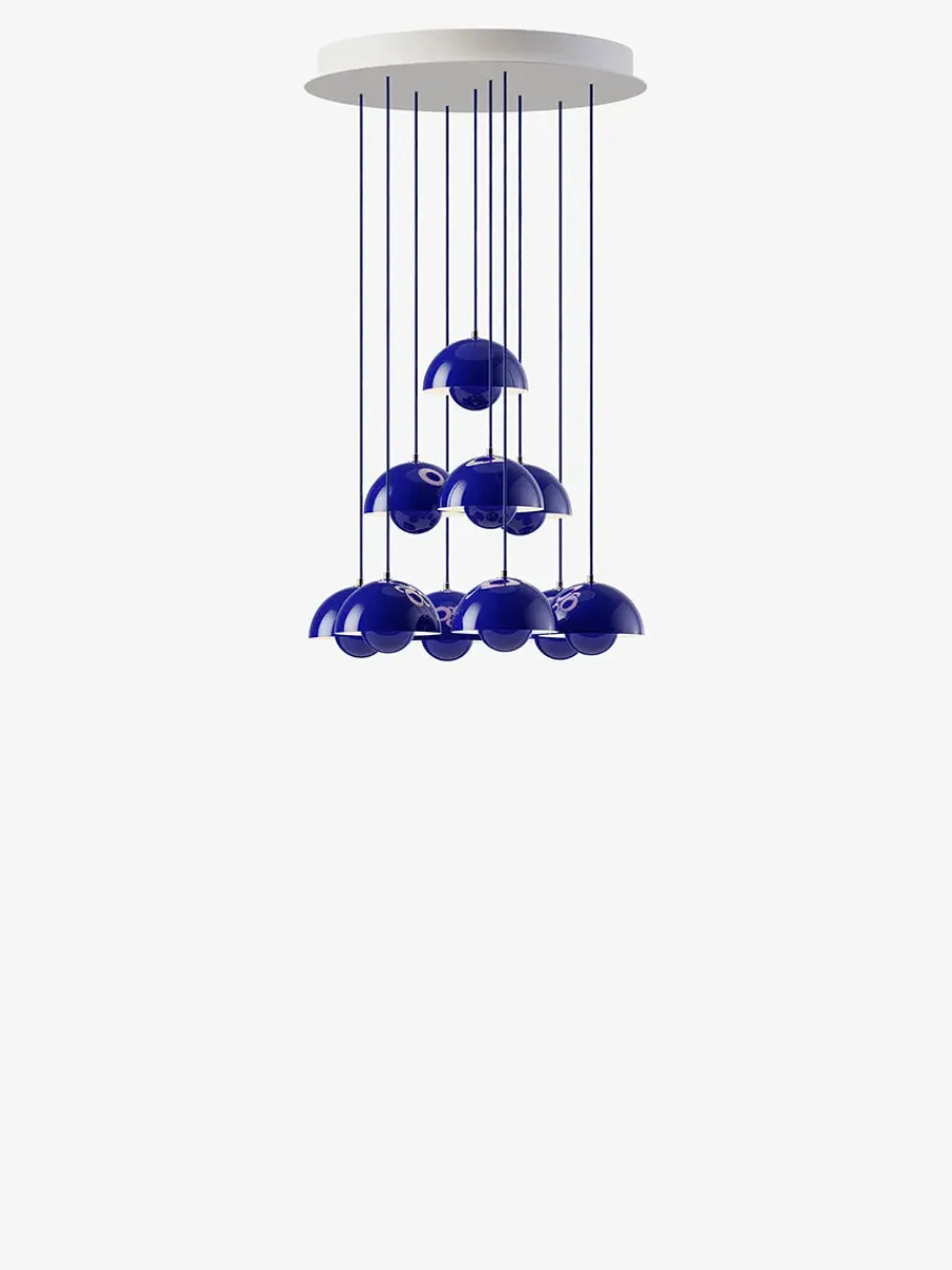 &Tradition Flowerpot Chandelier VP10, 10 pendants reversed fra Clearance