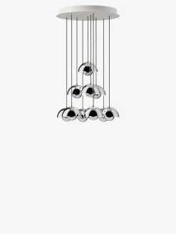 &Tradition Flowerpot Chandelier VP10, 10 pendants reversed fra Clearance