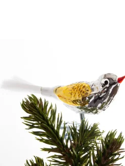 Brink Nordic Fugl m. Klemme 10 cm, sølvfarvet/guld fra Hot