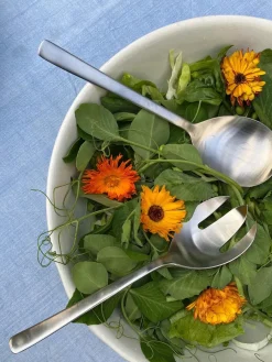 Kay Bojesen Denmark Grand Prix Salatbestik i mat stål, lille fra Kay Bojesen Best