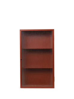 Ferm Living Haze Wall Cabinet, oxide red fra New