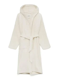 Aiayu Hooded Terry badekåbe, Pure Ecru fra New