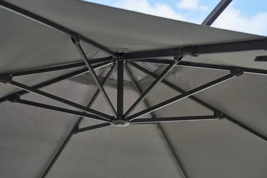 Cane-line Hyde Luxe Parasol, 3x4 m inkl. fod fra Discount