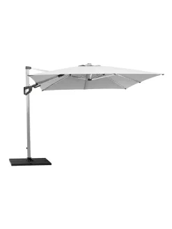 Cane-line Hyde Luxe Parasol 3x3 m. med tilt inkl. fod fra Sale