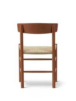 Fredericia Furniture J39 Folkestolen, Khaki grøn af Børge Mogensen Outlet