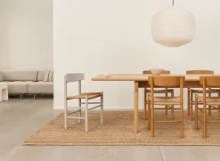 Fredericia Furniture J39 Folkestolen, Khaki grøn af Børge Mogensen Outlet