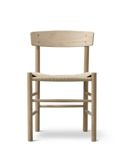 Fredericia Furniture J39 Folkestolen, lys olieret eg af Børge Mogensen Outlet