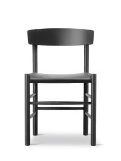 Fredericia Furniture J39 Folkestolen Sædepolstret, Cognac Læder af Børge Mogensen Discount