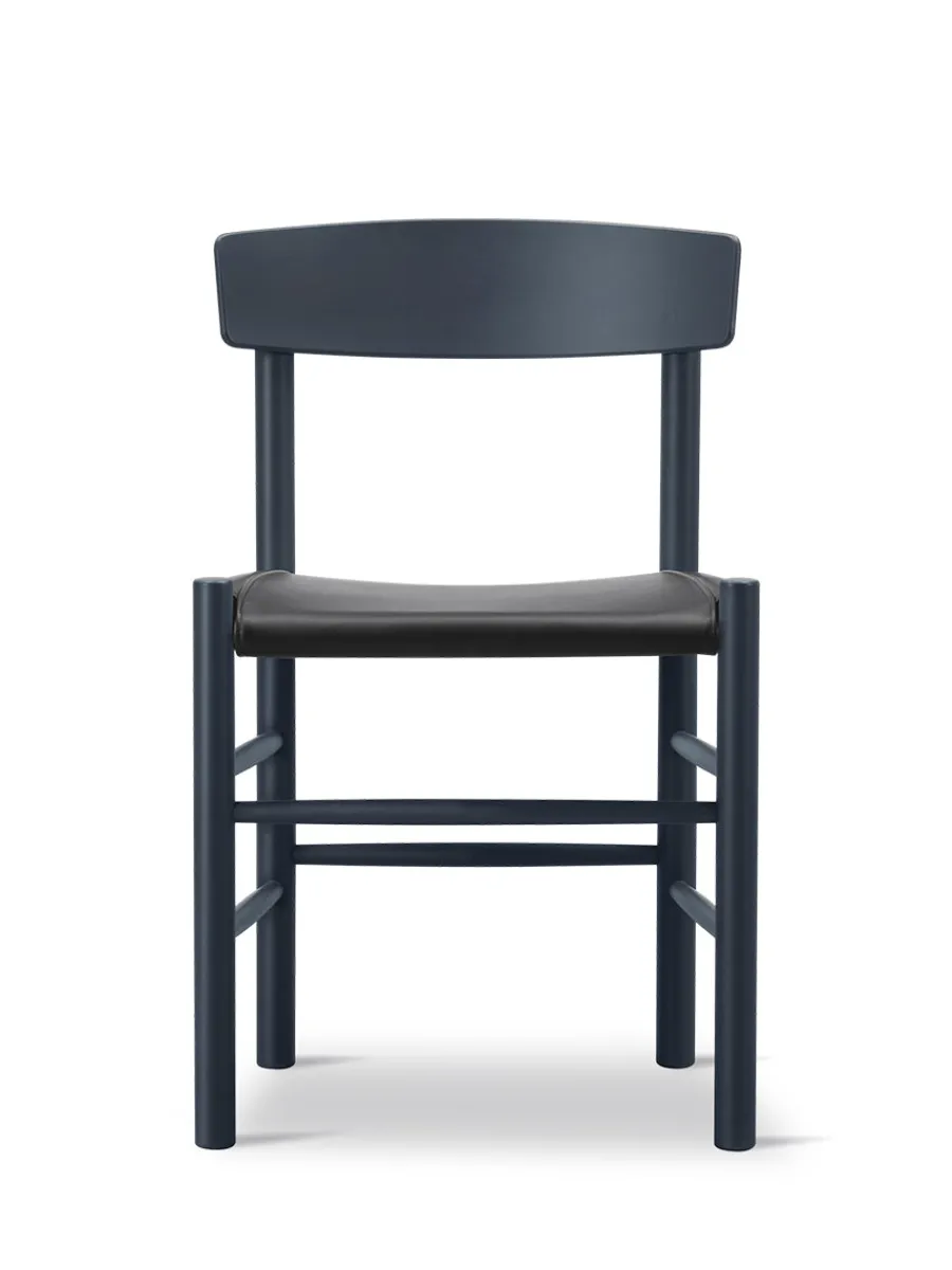 Fredericia Furniture J39 Folkestolen Sædepolstret, Cognac Læder af Børge Mogensen Discount