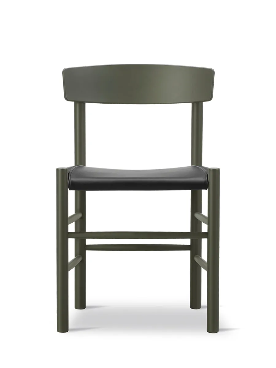 Fredericia Furniture J39 Folkestolen Sædepolstret, Cognac Læder af Børge Mogensen Discount
