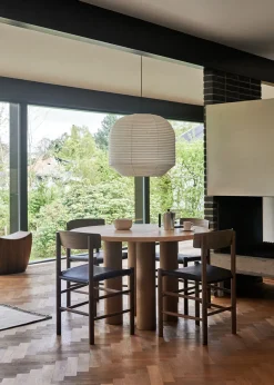 Fredericia Furniture J39 Folkestolen Sædepolstret, Cognac Læder af Børge Mogensen Discount