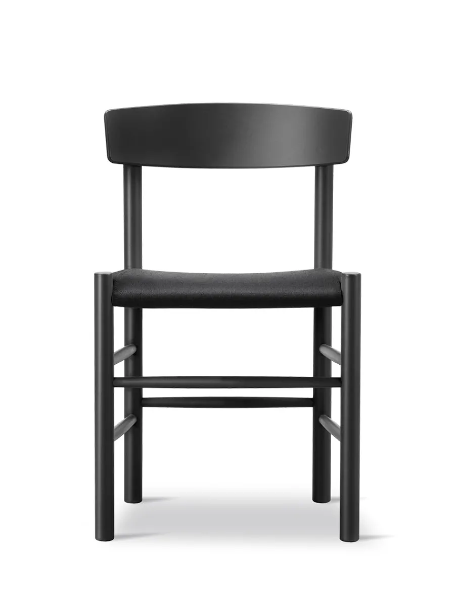Fredericia Furniture J39 Folkestolen Sædepolstret, Cognac Læder af Børge Mogensen Discount