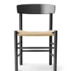 Fredericia Furniture J39 Folkestolen, sortlakeret bøg af Børge Mogensen Sale