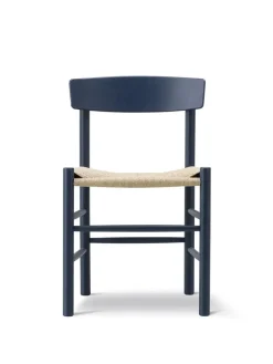 Fredericia Furniture J39 Folkestolen, sortlakeret bøg af Børge Mogensen Sale