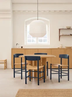 Fredericia Furniture J39 Folkestolen, sortlakeret bøg af Børge Mogensen Sale