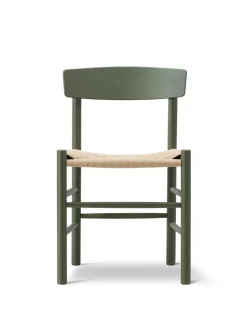 Fredericia Furniture J39 Folkestolen, sortlakeret bøg af Børge Mogensen Sale