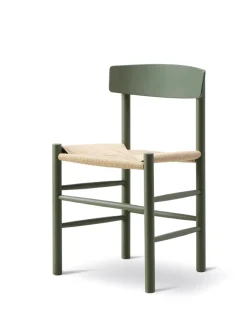 Fredericia Furniture J39 Folkestolen, sortlakeret bøg af Børge Mogensen Sale