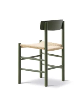 Fredericia Furniture J39 Folkestolen, sortlakeret bøg af Børge Mogensen Sale