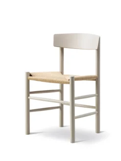 Fredericia Furniture J39 Folkestolen, sortlakeret bøg af Børge Mogensen Sale