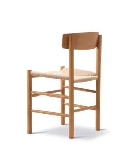 Fredericia Furniture J39 Folkestolen, sortlakeret bøg af Børge Mogensen Sale