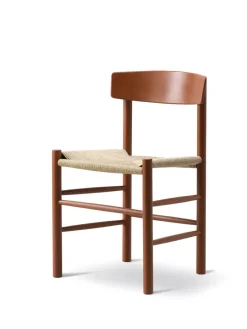 Fredericia Furniture J39 Folkestolen, sortlakeret bøg af Børge Mogensen Sale