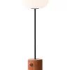 Audo Copenhagen JWDA Floor Lamp, red travertine stone fra Outlet