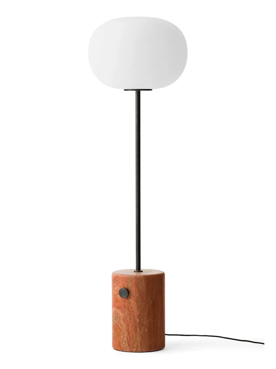 Audo Copenhagen JWDA Floor Lamp, red travertine stone fra Outlet