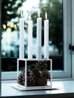 Audo Copenhagen Kubus 4 Lysestage, ivory fra Sale