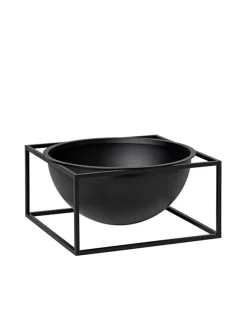 Audo Copenhagen Kubus Bowl Centerpiece Large, sort fra New
