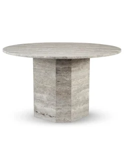 Wabi Sabi Nordic Lago Spisebord, travertin silver fra Outlet