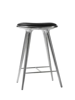 Mater Lav barstol i aluminium fra Discount