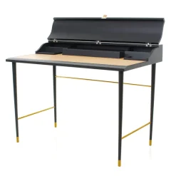 Stellar Works Laval Writing Desk i sort malet eg Online