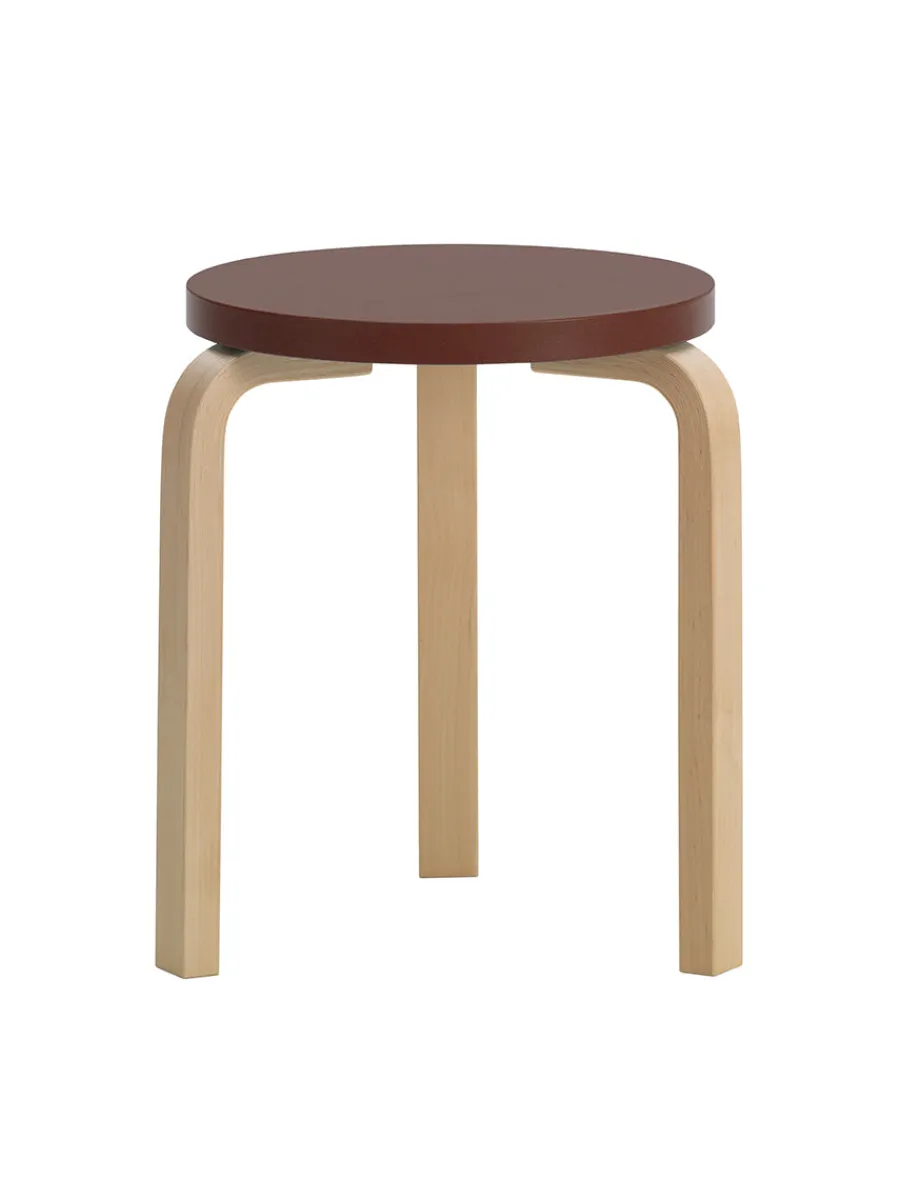 Artek Limited Edition Stool 60, Mahogany Brown fra Hot