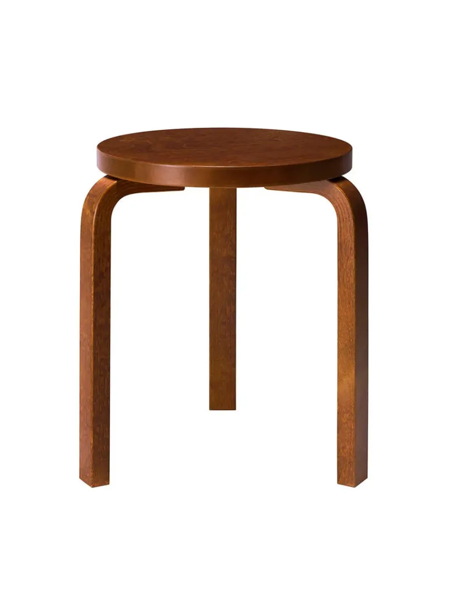 Artek Limited Edition Stool 60, Mahogany Brown fra Hot