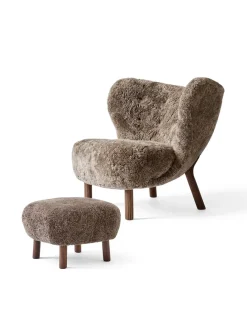&Tradition Little Petra inkl. skammel, Sheepskin Sahara fra Sale