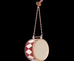 Maileg Metal ornament, stor tromme - Rød fra Discount