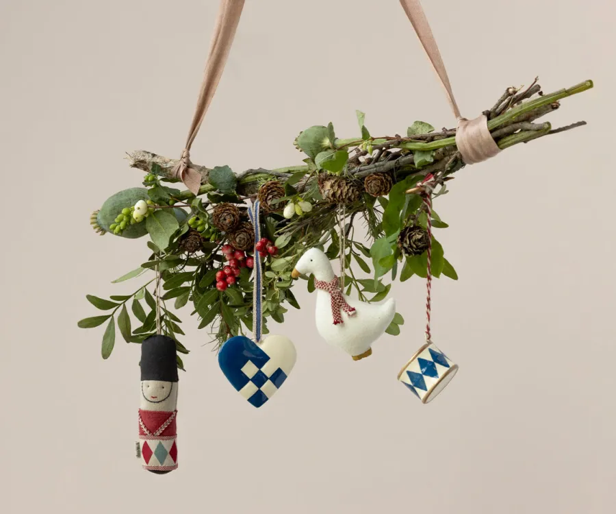 Maileg Metal ornament, stor tromme - Rød fra Discount