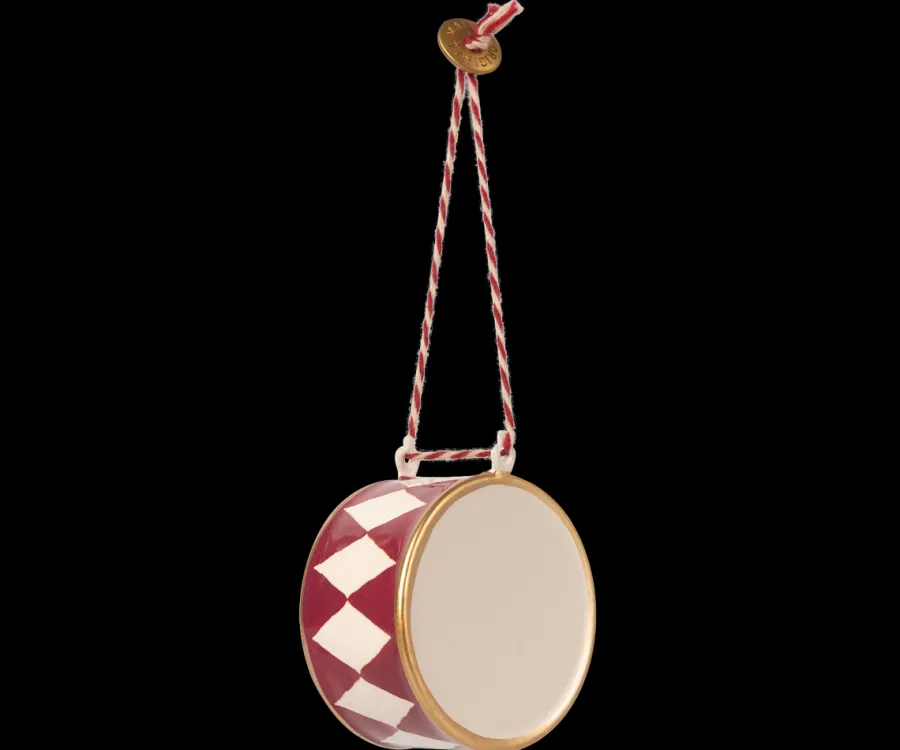 Maileg Metal Ornament, tromme, lille - rød fra Sale