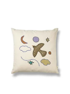 Ferm Living Naive Cushion, bird fra