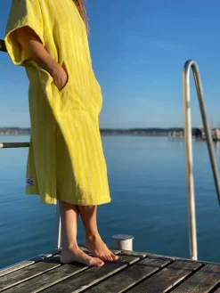 Bongusta Naram Hoodie, pristine & neon yellow fra Sale