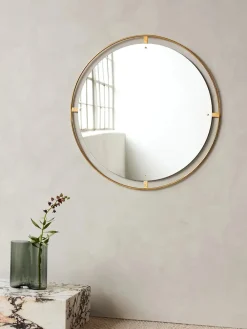 Audo Copenhagen Nimbus Mirror Ø110, brass fra Hot